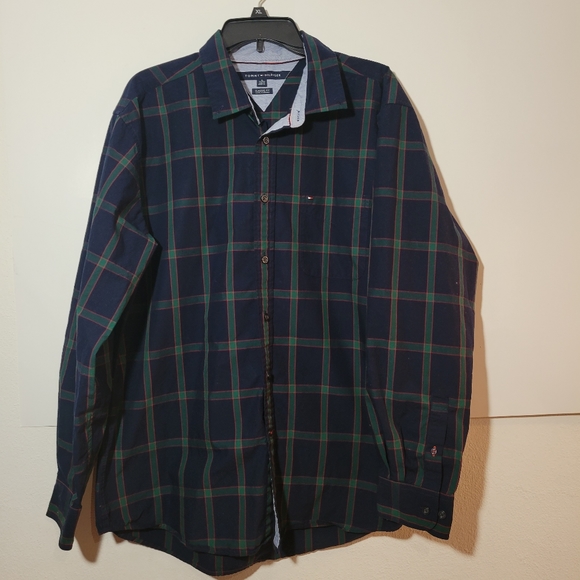 Tommy Hilfiger Men's Plaid Classic fit size XL - Picture 1 of 8